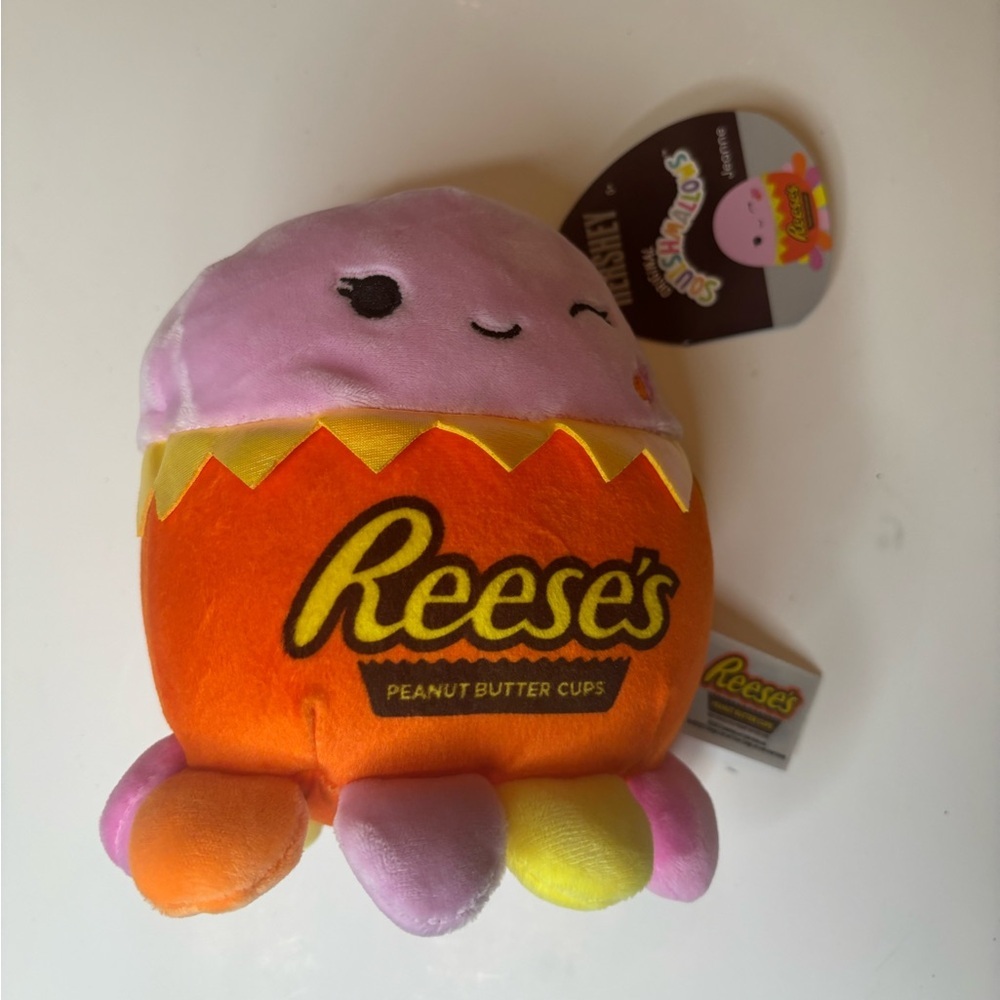 Squishmallows Hershey Reese's Jeanne Octopus Plush Stuffed Toy Kellytoy NWT 5"